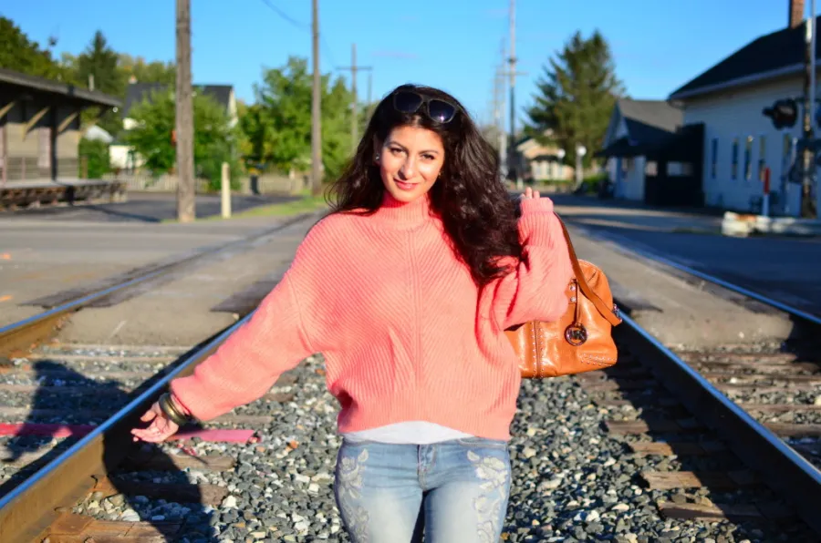 How To Style Coral Colored Sweaters Fall's Unexpected Chic Trend